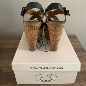 Steve Madden Shoes - Steve Madden Black Strappy Wedges Steve Madden Shoes - Steve Madden Black Strappy Wedges